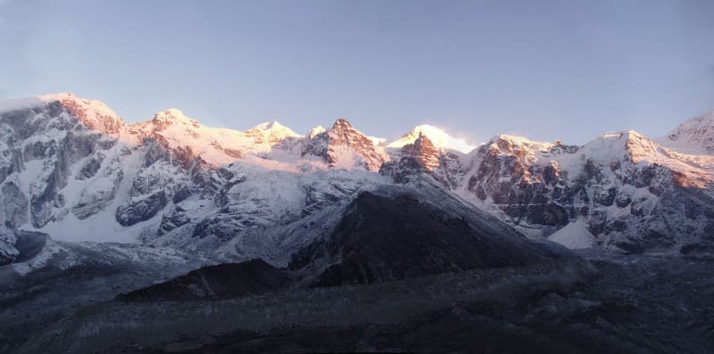 The Kabru Complex seen from Goecha la pass - © Shillika
